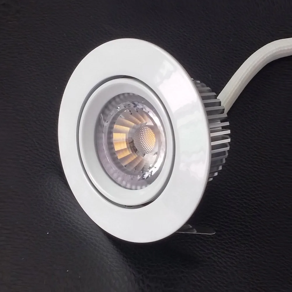 

Driverfree 6W Dimmable Ceiling Recessed HV COB LED Spot Lights Lamp High Quality AC220V Driverless LED Downlight IP44