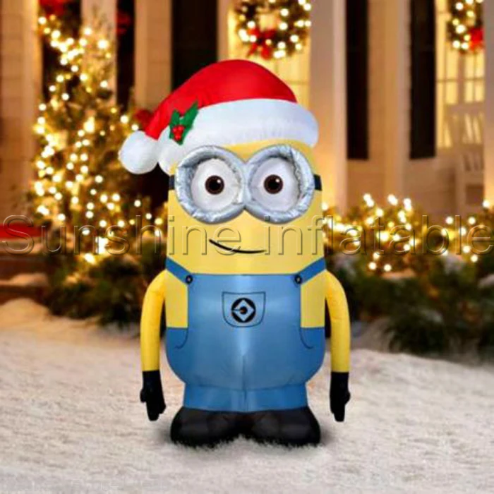 giant airblown christmas inflatable minion one eye double eyes with santa hat for holiday decoration in ball ornaments from home garden on aliexpresscom - Minion Christmas Inflatable giant airblown christmas inflatable minion one eye double eyes with santa hat for holiday decoration in ball ornaments from home garden on aliexpresscom - Minion Christmas Inflatable