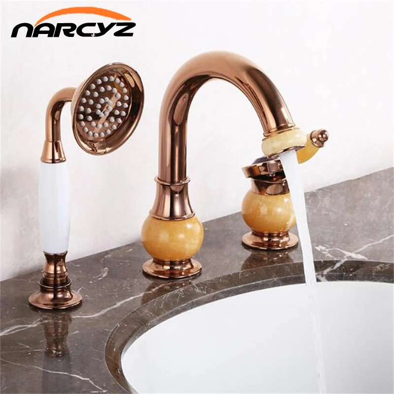 3 piece bathroom sink faucet set