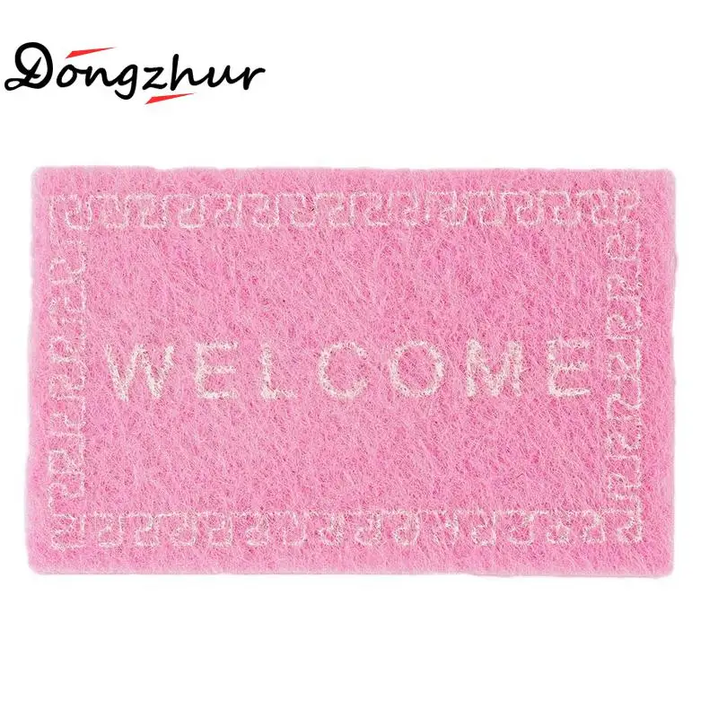 Dollhouse Miniature Welcome floor mat Carpet Rug dollhouse accessories Cl