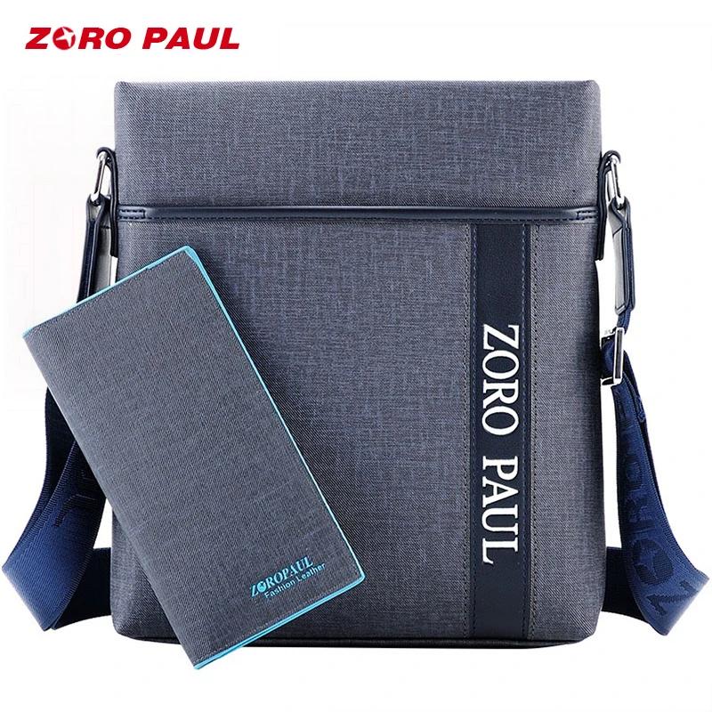 Сумка мессенджер ZORO PAUL мужская из экокожи деловой Повседневный саквояж на плечо