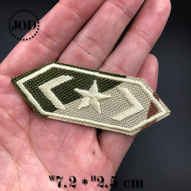 JOD* Embroidery Army Patch Clothes Military Iron on Patches for Clothing DIY Stickers Tactical Fabric Badges Camouflage Style 11
