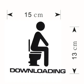 Downloading Funny WC Sticker 1