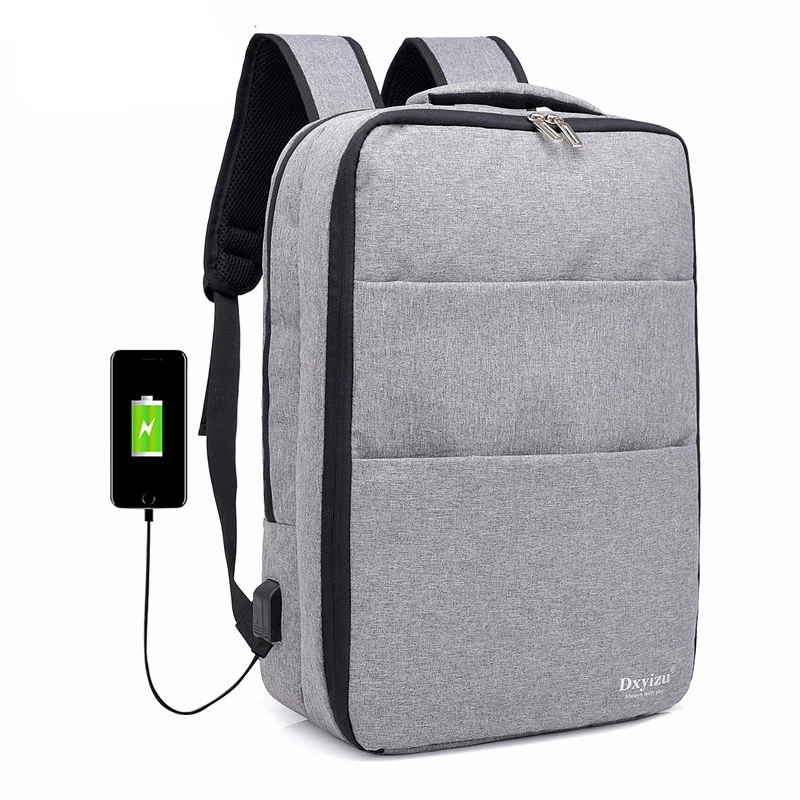 

MoneRffi New Men Backpack Laptop For 15.6 Inches Usb Backpack Large Capacity Stundet Backpack Casual Style Bag Unisex School Bag