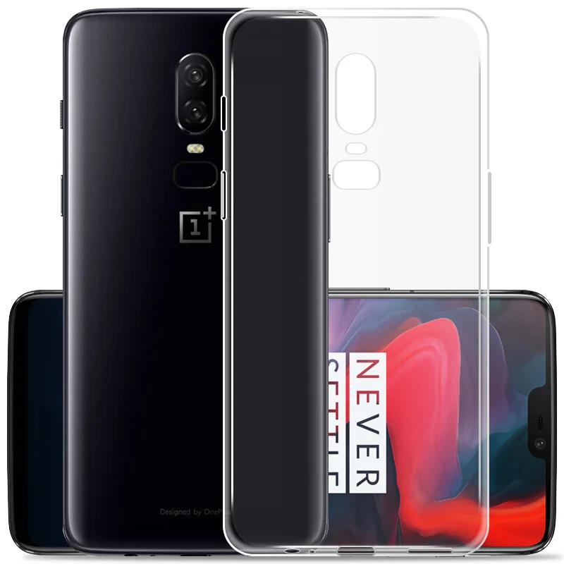 For Oneplus 6 Case Oneplus6 Transparent Silicone Soft TPU Phone Six A6000 A6003 Back Cover |