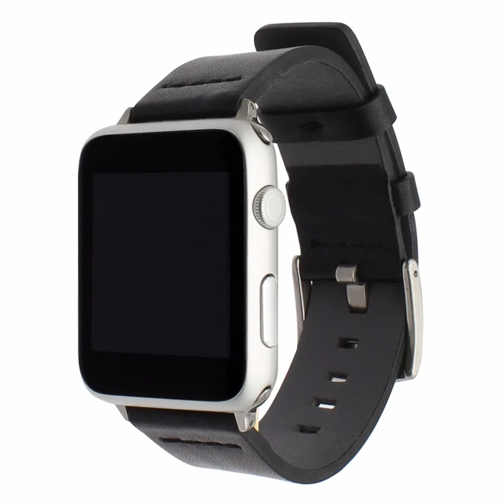 Итальянский кожаный ремешок для наручных часов iWatch Apple Watch SE 38 мм 40 42 44 серии детей