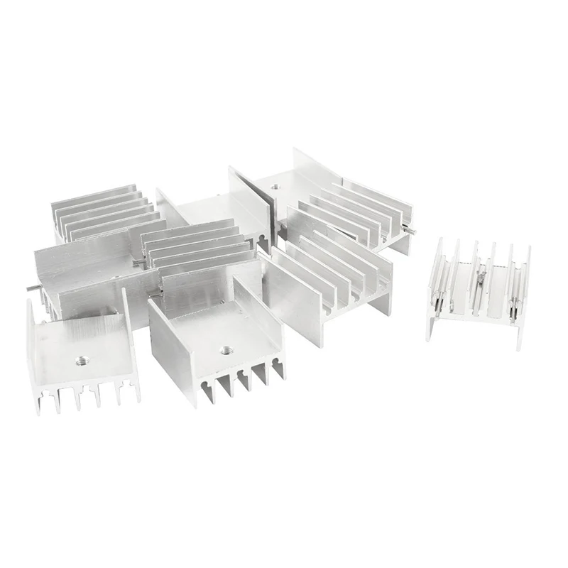 

10pcs Aluminum Heatsink Cooling Fin 23*16*25MM for MOSFET IC