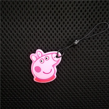 

1Pcs 13.56mhz UID changeable Card S50 Cartoon Keyfob (Pig) Rewritable NFC Badge Chinese Magic 1K RFID IC Key ring chain buckle