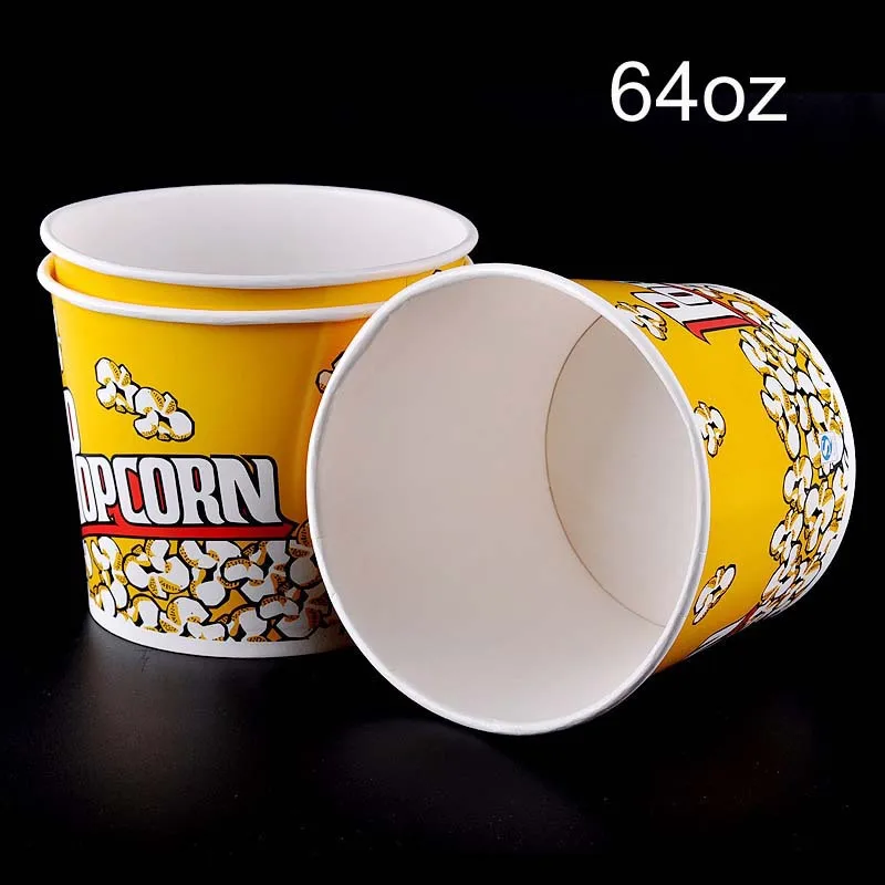 300pcs paper Popcorn bucket  disposable paper popc...