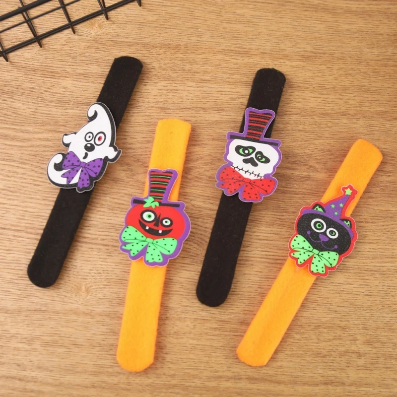 

Slap Bracelets Hand Ring Halloween Slap Hand Ring Birthday Party Supplies For Kids Adults Wrist Decoration