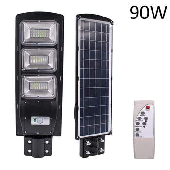 

180-LED 90W Solar Sensor Outdoor Light with Light Control and Radar Sensor