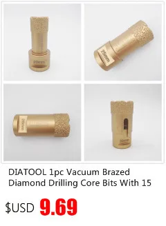 Diatool 2 шт. 30 мм профессионального качества вакуумной пайки diamond core bits с M14 соединение, бурения Биты