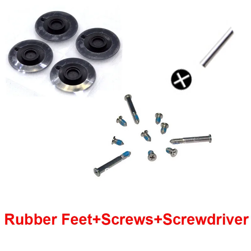 

Rubber Feets+Screws Set+Screwdriver For Macbook Pro 13" 15" 17" A1278 A1286 A1297 Bottom Case Lower Cover