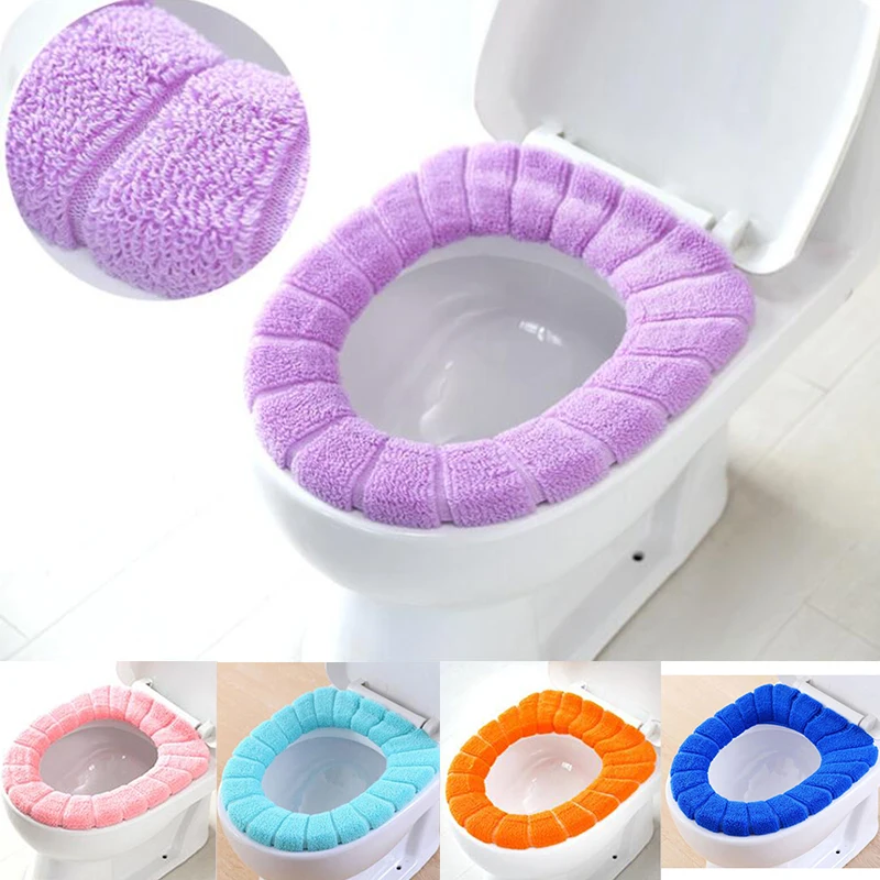 Buy Toilet Seat Mat Cover NEW Pumpkin Pattern Knitted