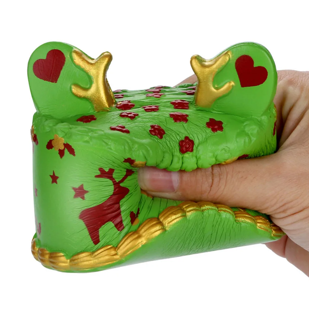 Рождество Снятие Стресса Игрушка-давилка Squishies торт очень медленно принимает начальную форму рост фрукты Ароматические Squeeze Игрушка для снятия стресса, игрушки MJ1207