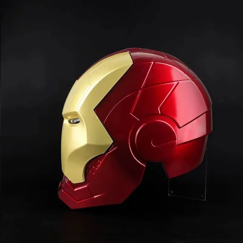Marvel Avengers Iron Man Helmet 1:1 Replica Mask PVC Action Figure Cosplay Light Led Model Toy Gift image 3
