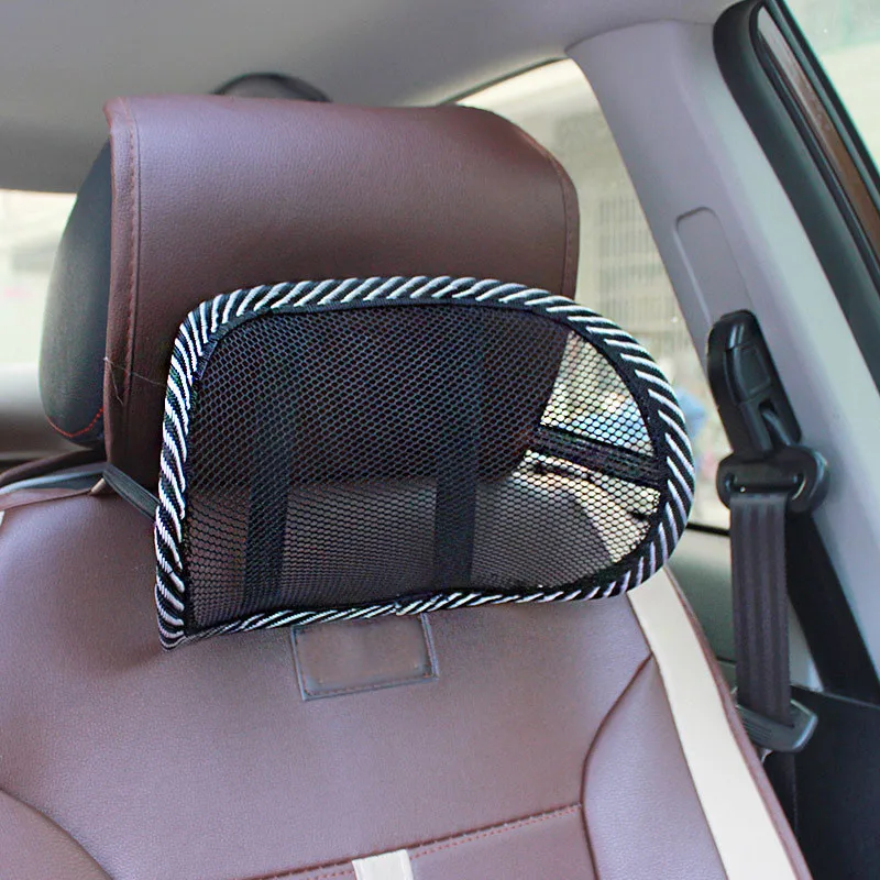 

Black Mesh Travel Pillow Neck Support Car Seat Cushion Chirstmas