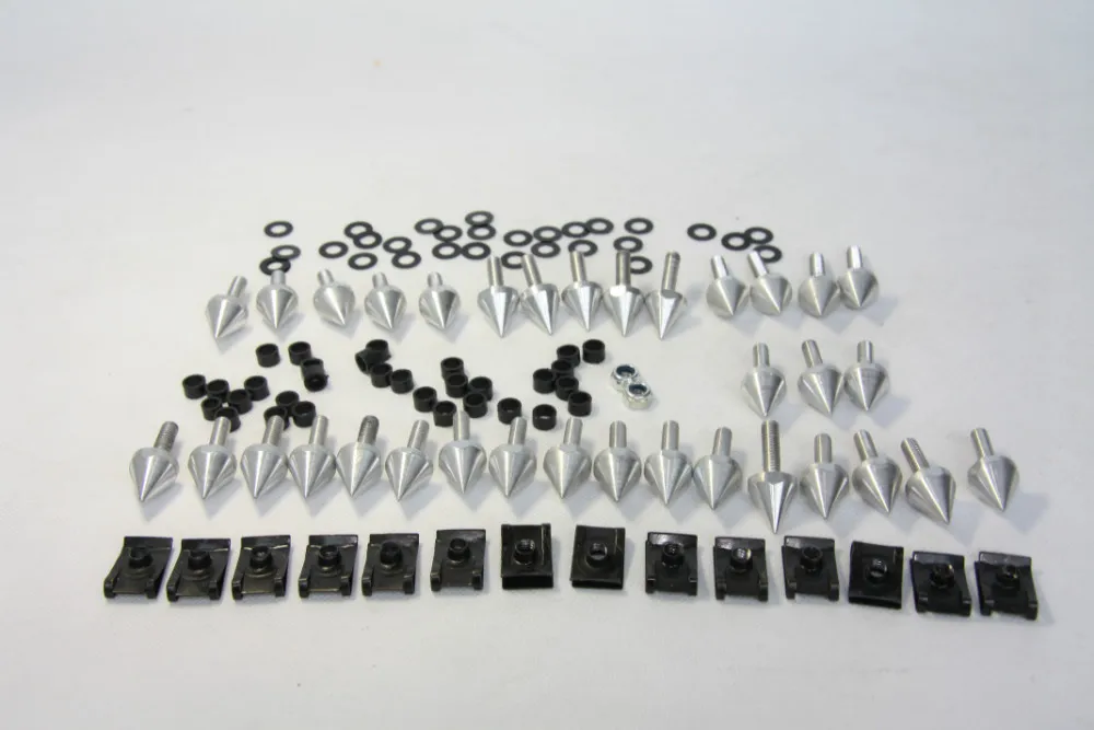 

Free shipping motorcycle parts slver Spike Fairing Bolts kits For 2004 2005 2006 YZF R1 YZF-R1 YZFR1