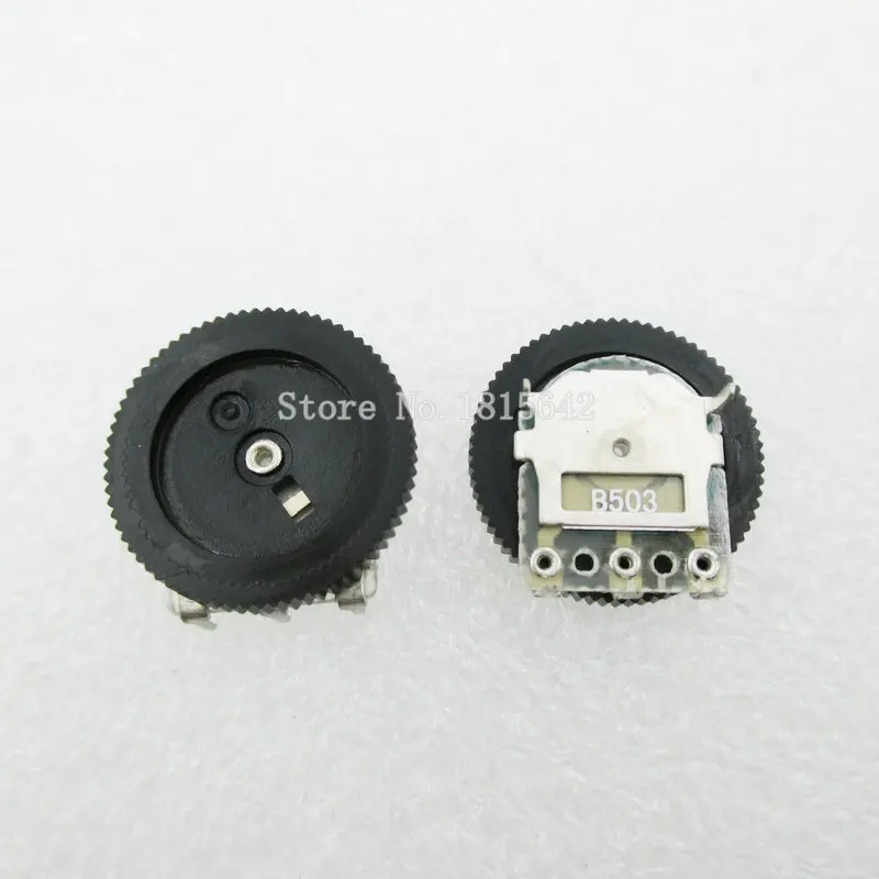 

10PCS/LOT 16*2mm Single Gear tuning potentiometer B503 50k 3Pin Dial Potentiometer