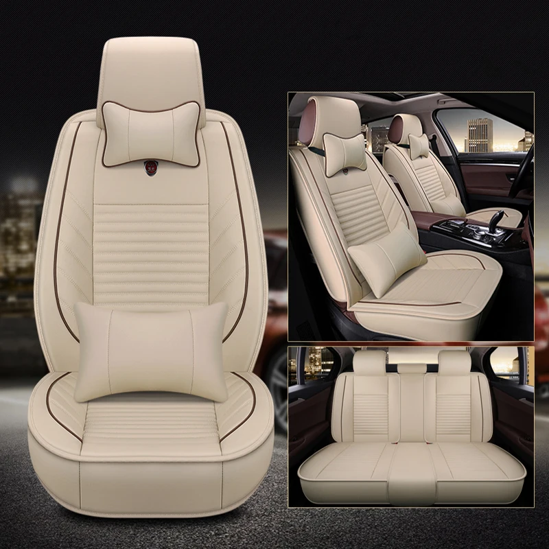 

WLMWL Universal Leather Car seat cover for Nissan all models x-trail juke almera qashqai kicks note teana tiida car styling