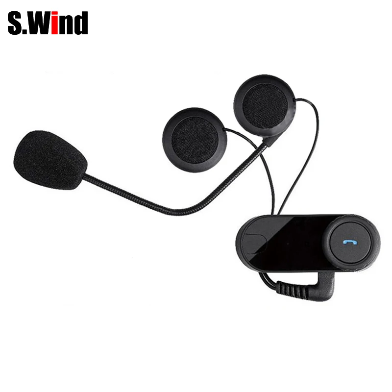 2PCS Original BT Motorcycle Wireless Bluetooth Helmet Headset Motorcycle Helmet Intercom Interphone Headset with FM Radio