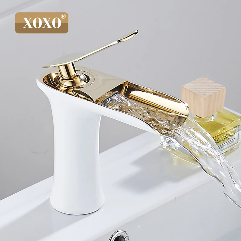 XOXO Водопад Медь ванная комната тщеславие для умывальника смеситель хром бассейна современная мода стиль 83008 Вт