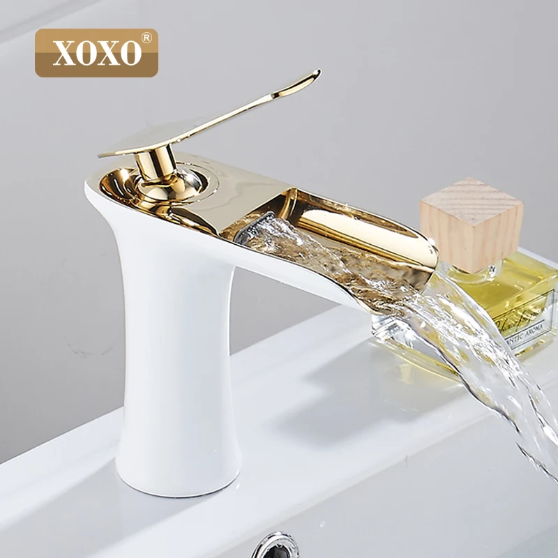 Online XOXO wasserfall kupfer bad eitelkeit für waschbecken mischbatterie Chrome becken moderne mode stil 83008W