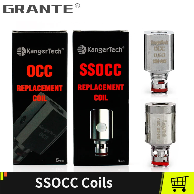 

Kangertech SSOCC OCC Coil Head Kanger Coils For kangertech Toptank Subtank Topbox mini Subox mini-c Atomizers Vape Coil