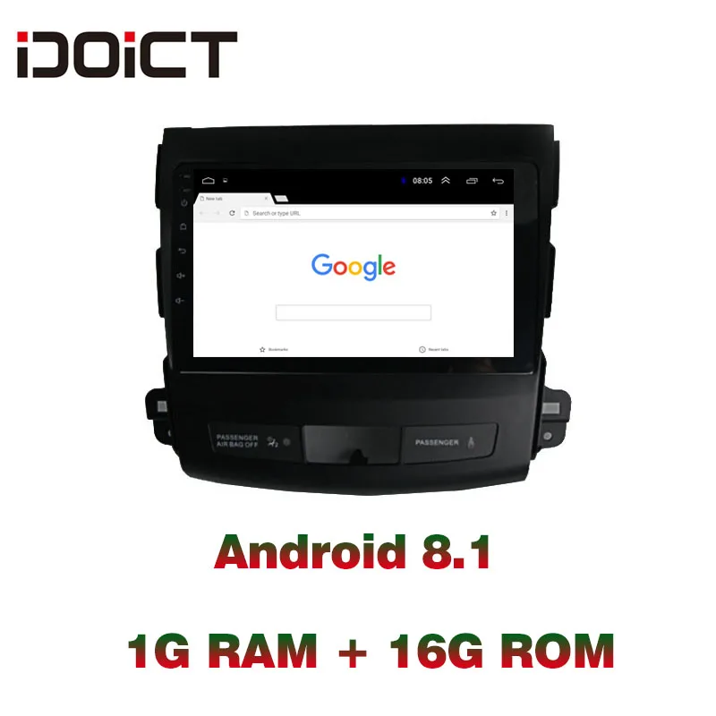 IDOICT Android 8.1 Car DVD Player GPS Navigation Multimedia For Mitsubishi Outlander peugeot 4007 Radio 2006-2012 IDOICT Android 8.1 Car DVD Player GPS Navigation Multimedia For Mitsubishi Outlander peugeot 4007 Radio 2006-2012