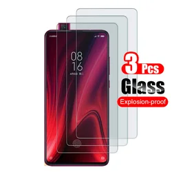 Premium Tempered Glass Screen Protector, 3 - Pack - 9H Anti - Scratch Protective Film (For Mi 9T Pro)