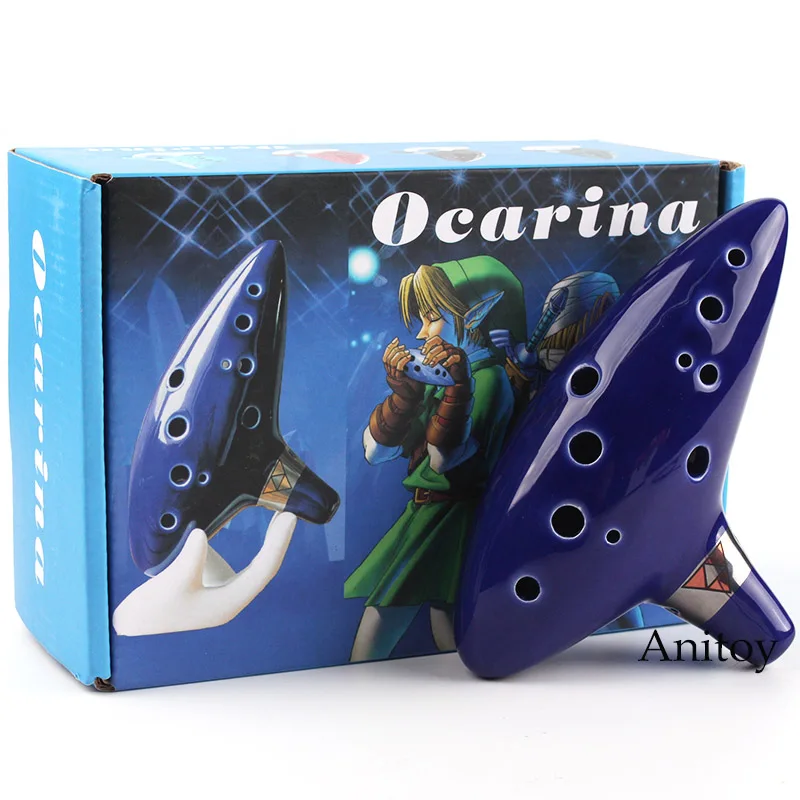 Anime The Legend of Zelda Ocarina of Time Classical Blue 12 Holes