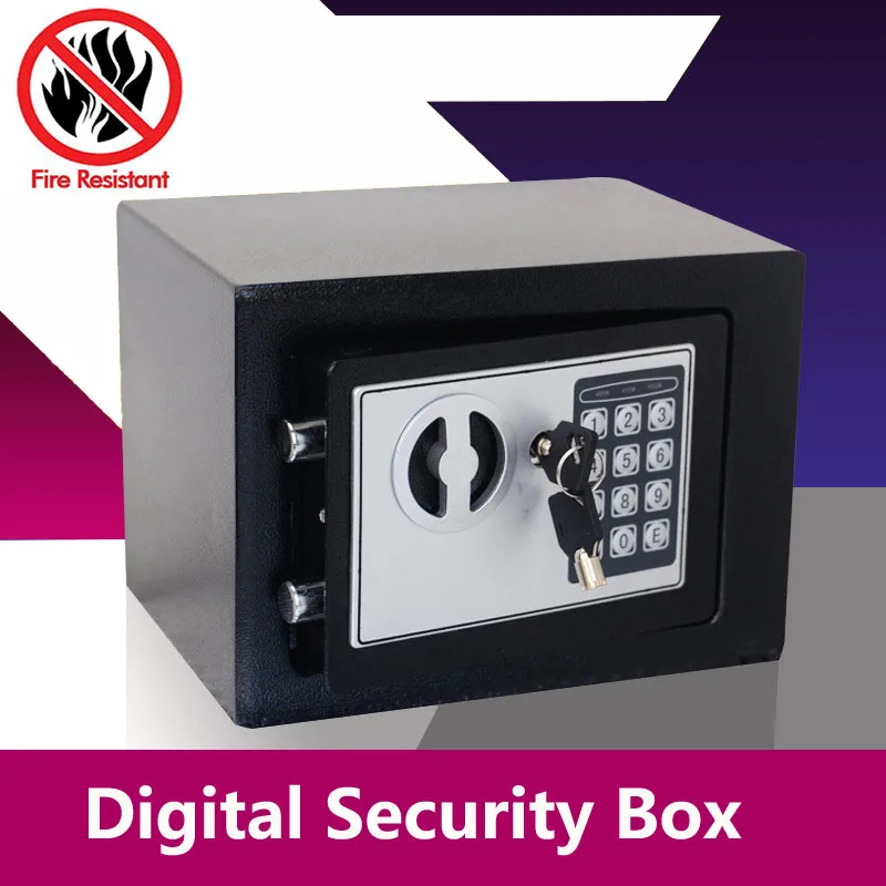 Digital Safe Box Small Household Mini Steel Safes Money Bank Safety