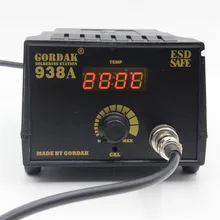 Gordak 938A ESD Безопасный светодиодный дисплей постоянной температуры 60 Вт электронный паяльник