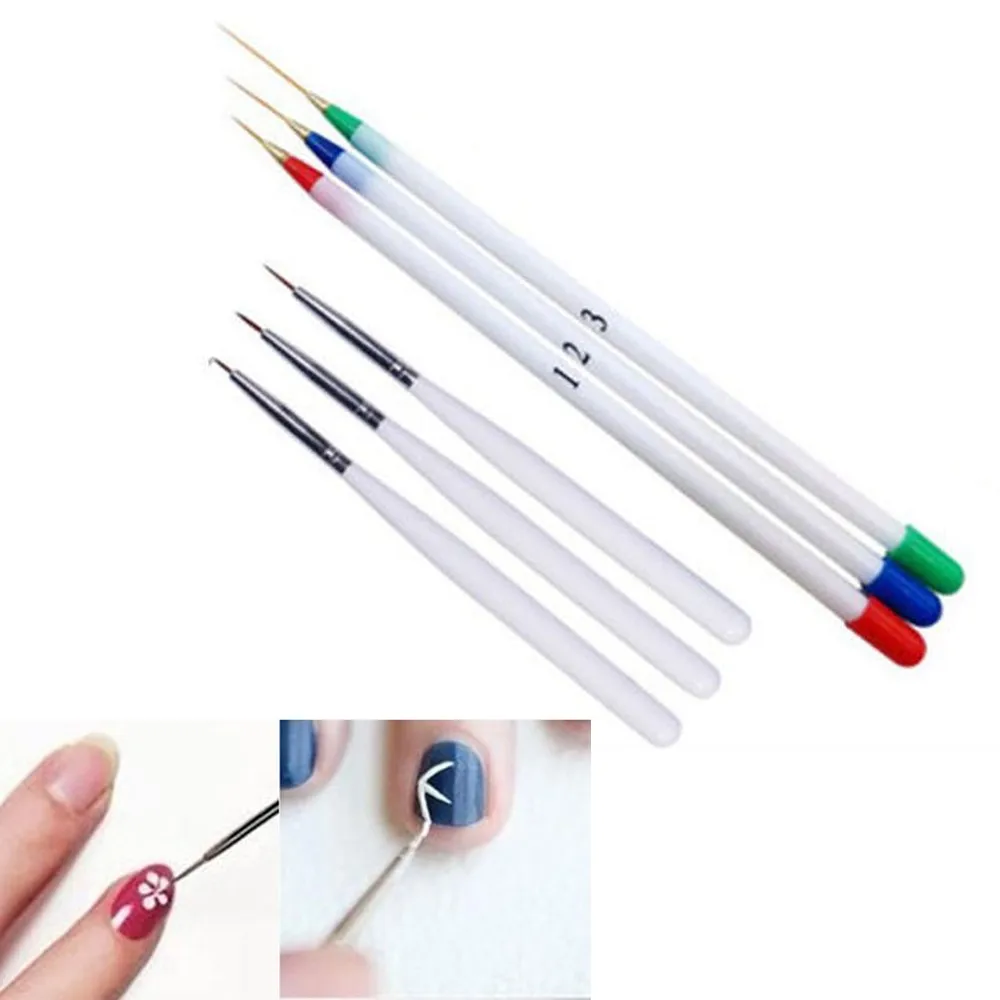 6PCS Nail Art Design Set Dotting Painting Drawing Brush Pen Tools F714
