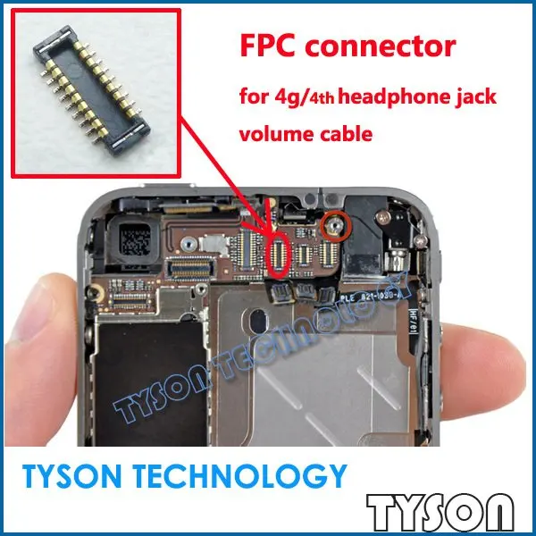 Купить ЖК-fpc разъем для iphone 4 4 г разъем для наушников объем кабель ...