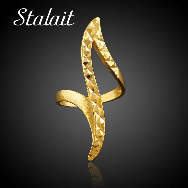 Wedding Rings Gold Color Filled Couples Promise Rings For Lovers Bohemian Metal Rings