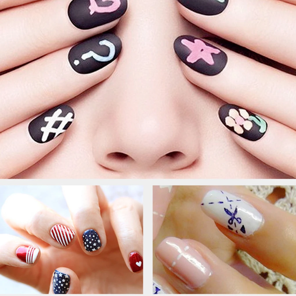 

hot sale Nail Liner Painting Brush Pen Multi Size UV Gel Rhinestone Crystal Handle Manicure Nail Art Brush Tools 8 colors