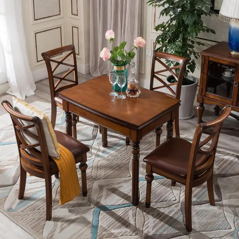 Redonda Piknik Masa Sandalye Dinning Set A Manger Moderne Tafel Yemek Masasi Retro Wood De Jantar Mesa Tablo Bureau Dining Table