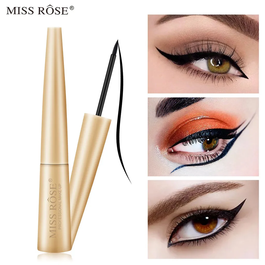 

1 Pcs Quick-Drying Waterproof Eyeliner Black Long Lasting Eye Liner Professional Anti-Sweat Not Blooming Slim Eyeliner #L15