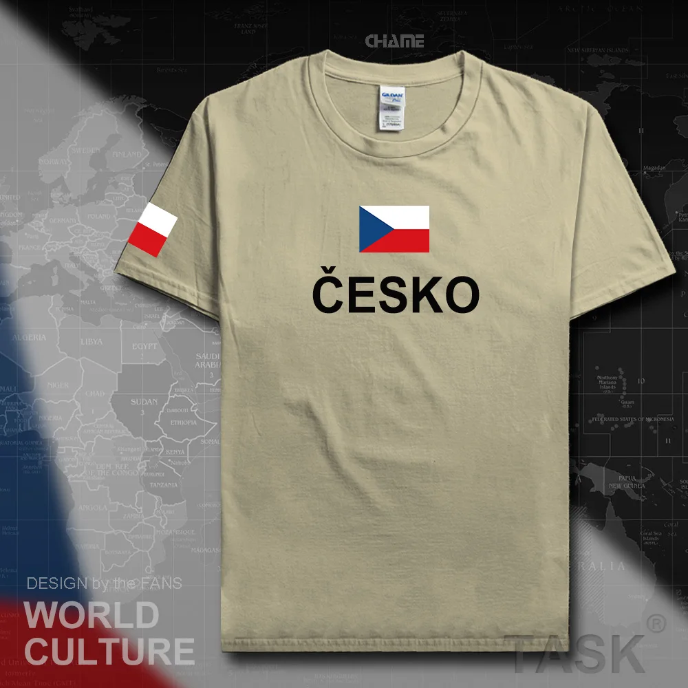 Мужская футболка из 100% хлопка с флагом страны и Чехией|men fashion t shirt|men shirtmens shirts |