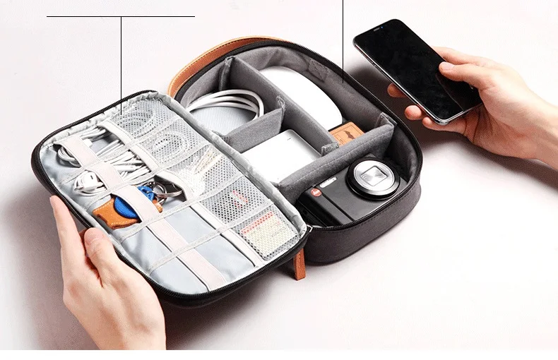 Мягкий Дорожный Чехол для жесткого диска, сумка для электронного устройства для gps мобильного телефона, зарядный адаптер, USB кабель, зарядное устройство, органайзер, внешний аккумулятор