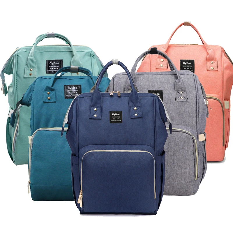 

Diaper Bags Pure Color 42CM Travel Backpack For Moms Large Capacity Maternity Bag Nappy Bag For Baby Stroller Organizer Wet Bags