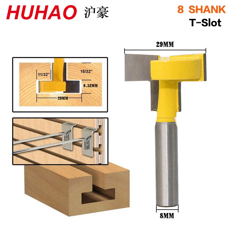 1 шт. Высокое качество Т-слот и Т-трек долбежный маршрутизатор бит-" 8" хвостовик для долото для дерева резак цена