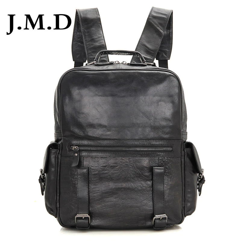 J.M.D 100% натуральная коровья кожа мини рюкзак для ноутбука школьная сумка женщин