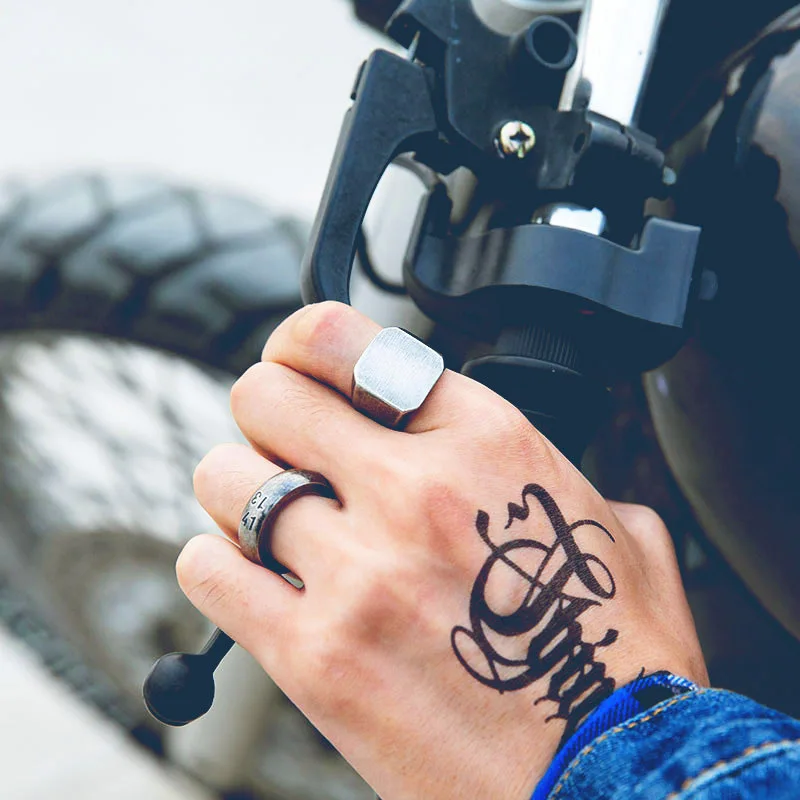 Stainless Steel Ring Finger Ring Unique Design for Man Antique Jewelry LLBR8-437R