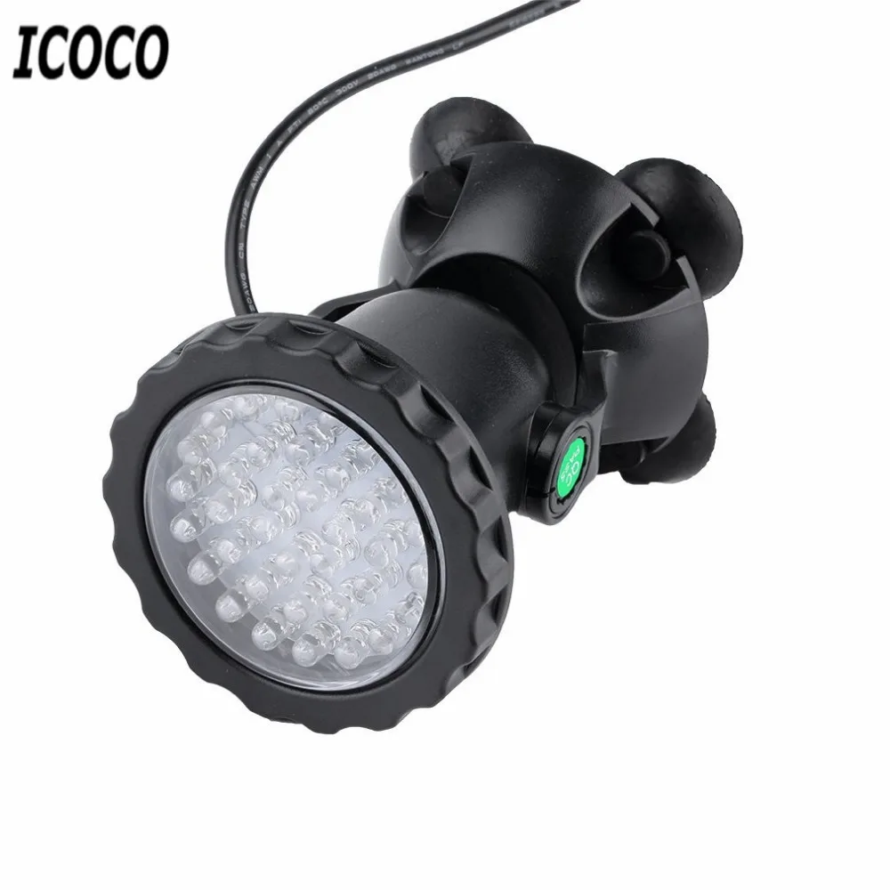 

4pcs Underwater Spotlight White Color Garden Fountain Fish Tank Pool Pond 36LED Spot Light for EU plug