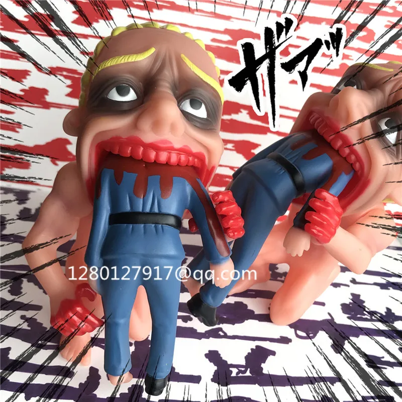 Аниме атака на титанов ужасная игрушка экшн фигурка гигантского человека из пвх