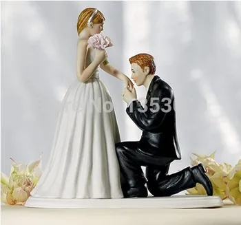 

Free Shipping Resin Wedding Cake Tops Decoration Bride & Groom Wedding Cake Topper Wedding Cake Accessories Cake Centerpieces