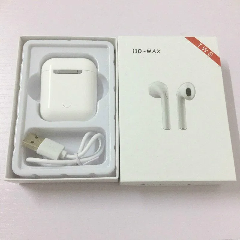 

i10-Max 5.0 TWS Bluetooth headphone headset Wireless earphones Double Earbuds headphone With Charging Box for all smart phone