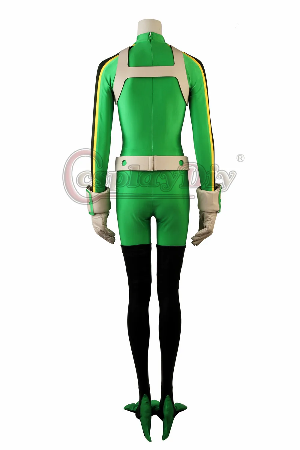 Cosplaydiy аниме My Hero Academia cosplay Boku no Akademia Tsuyu Asui костюмы Frog костюм на Хэллоуин
